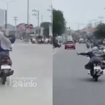 Viral Emak-emak Freestyle Berbahaya di Tengah Jalan, Malah Kesurupan Saat Dibekuk Polisi