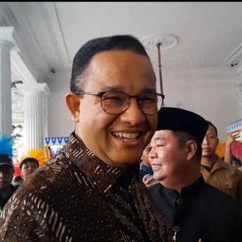 Anies Baswedan Sambangi Balai Kota untuk Hadiri Gelaran Bentang Harapan JakAsa