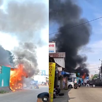 Kebakaran Mengerikan Terjadi di Samping MTs Assa'adatain Serua Bojongsari Depok