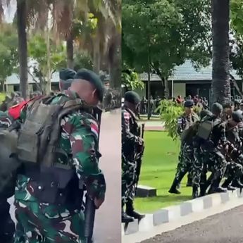 Viral Prajurit TNI Kodam Pattimura Kesurupan Saat Upacara Pelepasan Menuju Tugas di Papua