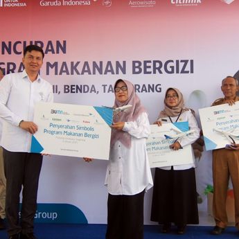 Garuda Indonesia Group Dukung Program Makan Bergizi untuk Pelajar dan Masyarakat di Tangerang