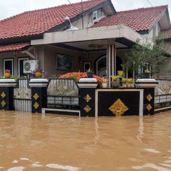 Penampakan Ribuan Rumah Kerendam Banjir di Kabupaten Serang