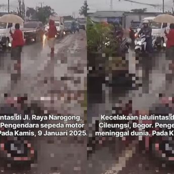 Fakta Mengerikan Kecelakaan Maut di Jalan Raya Narogong, Pengendara Motor Tewas