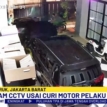 Nekat Banget! Pelaku Curanmor di Kebon Jeruk Joget-joget Usai Berhasil Curi Motor Terekam CCTV