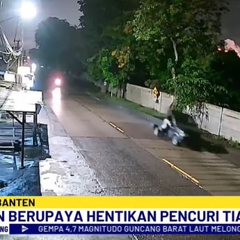 Aksi Heroik Kanit Reskrim Polsek Ciwandan, Ditabrak dan Terseret Mobil Pencuri Tiang PJU