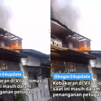 Vila di Ciomas Terbakar Hebat