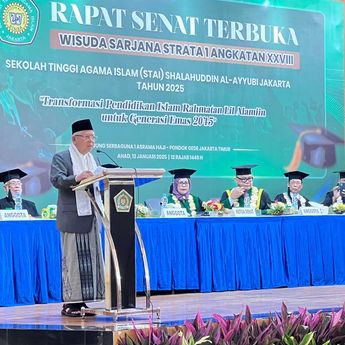 Wapres ke-13 Ma'ruf Amin dan Nurdin Tampubolon Hadiri Wisuda STAISA Jakarta