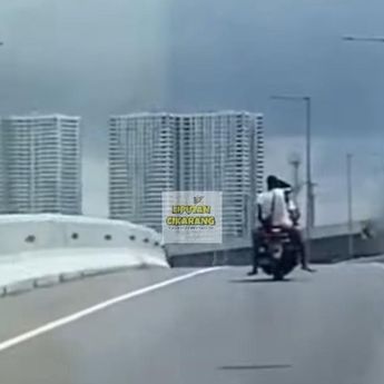 Viral Motor Bonceng 3 Masuk Tol Cikampek, Polisi Buka Suara