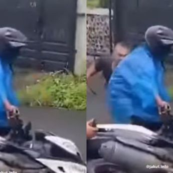 Momen Maling Tertangkap Warga, Kabur Lalu Kembali Lagi Buat Ambil Motor