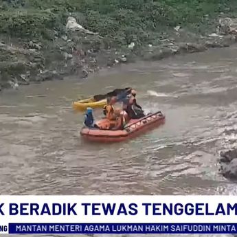 Kakak Beradik Tenggelam di Kali Bekasi, Jasad Sang Adik Masih Dicari