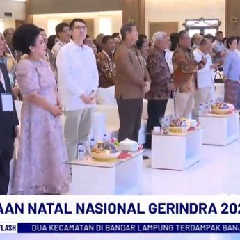 Nurdin Tampubolon Hadiri Perayaan Natal Gerindra di Gereja Tiberias Bekasi