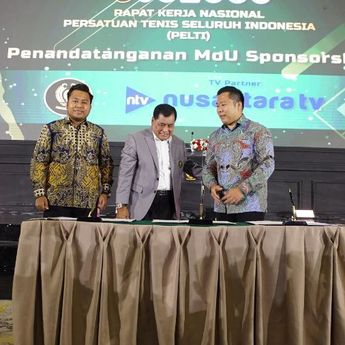 Nusantara TV Resmi Tandatangani MoU dengan PELTI, Siap Siarkan Olimpiade Tenis!