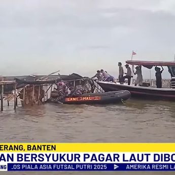 Pagar Laut di Perairan Tangerang Dibongkar TNI AL, Nelayan Bersyukur Dapat Melaut Lagi