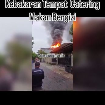 Tempat Catering Program Makanan Bergizi Gratis Hangus Terbakar