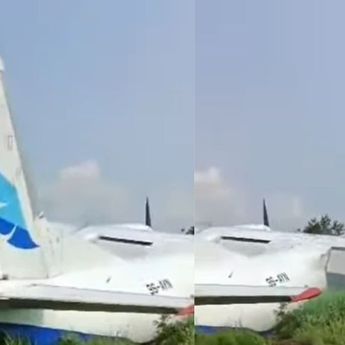 Pesawat Antonov Milik Air Kasai Mendarat Darurat dan Terbakar di Kongo