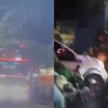 Bus Telolet Ditimpuk Warga di Bekasi, Sopir dan Pelaku Langsung Bertikai