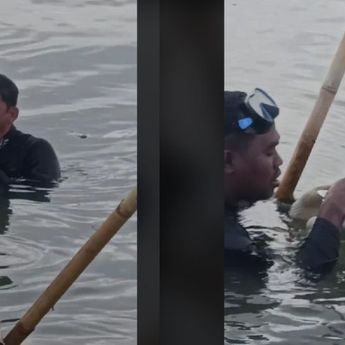 Momen TNI AL Makan Siang Saat Pembongkaran Pagar Laut Jadi Sorotan