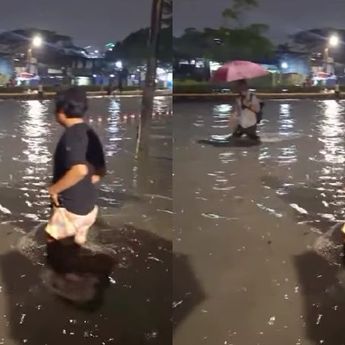 Hujan Sebabkan Banjir di Pulogadung tadi Malam