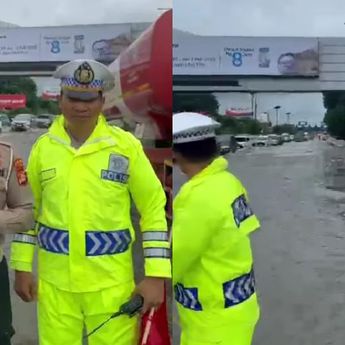 Genangan Air di Tol Bandara Soekarno-Hatta Capai 20 Cm