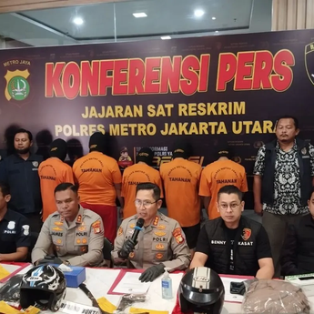 5 Begal Motor di Jakarta Utara Keok Usai Ditangkap Polisi