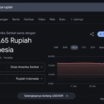 Viral Pencarian 1 Dollar ke Rupiah di Google Tertulis Rp8 Ribu