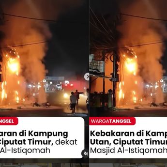 Kebakaran Mengerikan di Kampung Utan, Berawal dari Motor Terbakar