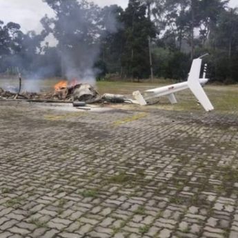 Tragis! Helikopter Bell 206L4 Jatuh di Malaysia, Satu WNI Tewas