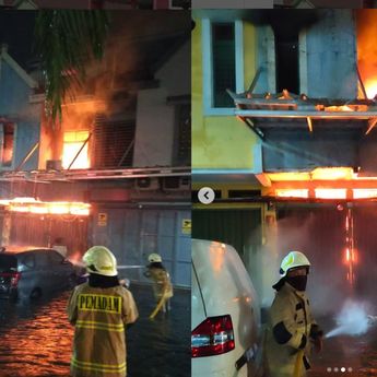 Kebakaran Hebat Habiskan Rumah di Taman Palem Lestari