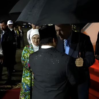 Terungkap Alasan Prabowo Hujan-hujanan Sambut Erdogan