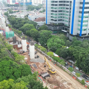 Progres Proyek LRT Jakarta Fase 1B Sudah Capai 47,13 Persen