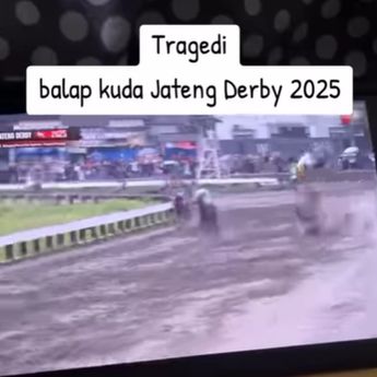 Geger Tabrakan Kuda di Jateng Derby 2025, Joki Sampai Terpental