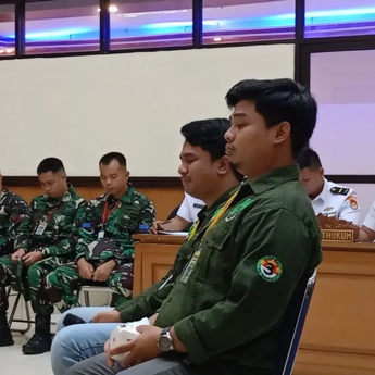 Anak Bos Rental Menangis saat Sidang Terdakwa 3 Prajurit TNI Pembunuh Ayahnya