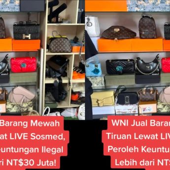 Eks WNI Jual Tas Branded Tiruan Lewat Live Sosmed, Raih Keuntungan Hingga Rp14 Miliar