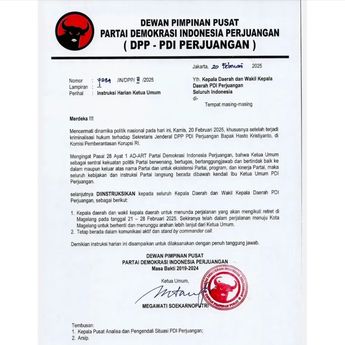 Lengkap! Isi Surat Perintah Megawati yang Larang Kepala Daerah dari PDIP Ikut Retret di Magelang