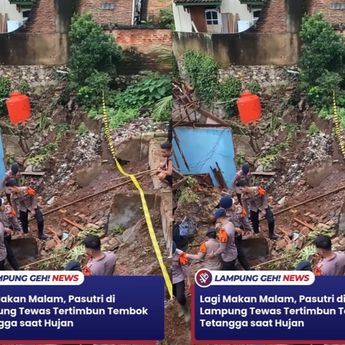 Pasutri Tewas Tertimpa Tembok Tetangga