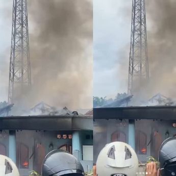 Rumah di Setu Cipondoh Terbakar Hebat