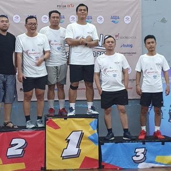 Pokja Wartawan Jakarta Pusat Raih Juara 1 Spartan Fun Badminton 2025