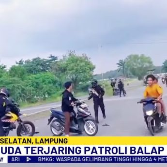 Brutal! Polisi Ditabrak saat Bubarkan Balap Liar di Lampung Selatan