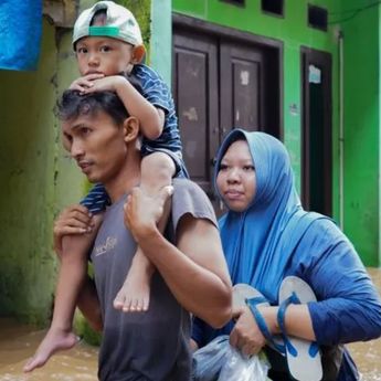 Banjir di Jakarta Mulai Surut, Tapi 85 RT Masih Terendam