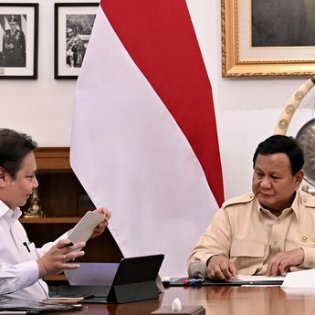 Prabowo Bahas Perkembangan Ekonomi Nasional dengan Menko Airlangga