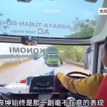 Aksi Ugal-Ugalan Sopir Bus Indonesia Kena Sindir Media China: Lupakan Macet!