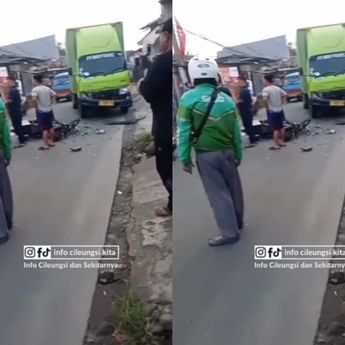 Pemotor Dihantam Truk Sampai Meregang Nyawa di Jalan Raya Cileungsi Pagi Ini