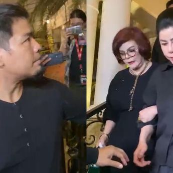 Datang ke Rumah Duka Hotma Sitompul, Desiree Tarigan dan Bams Eks Samsons Diam Seribu Bahasa