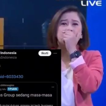 Tangis Presenter Kompas TV Gita Maharkesri Saat Siaran Terakhir Usai Kena PHK Massal