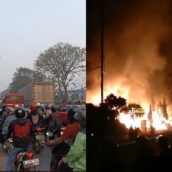 Imbas Kebakaran Lapak Madura Cikarang Timur, Macet Parah Pagi Hari Ini