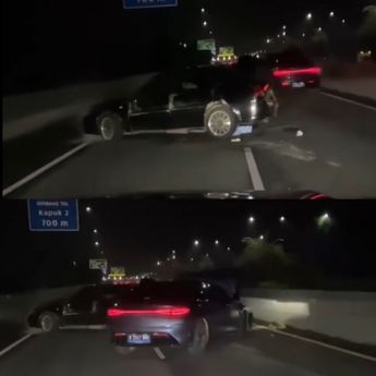 Tragis! Mobil Berisi Bayi Terbalik Usai Ditabrak di Tol Bandara Arah Pluit, Pelaku Malah Kabur