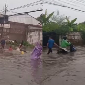 Hujan Guyur Depok, Jalan Raya Tapos Kembali Terendam Banjir