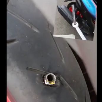 Pemotor Kena Ranjau Paku Mirip Pipa di Dekat Polda Metro Jaya