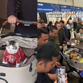 Momen Bobby Kertanegara Dikawal Pasukan Pengamanan Kucing saat Bertemu Fans 