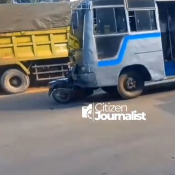 VIDEO: Bus TNI AL Hantam Pemotor Sampai Tewas Mengenaskan